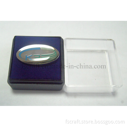 Epoxy Resin Pin Badges with Plastic Gift Box